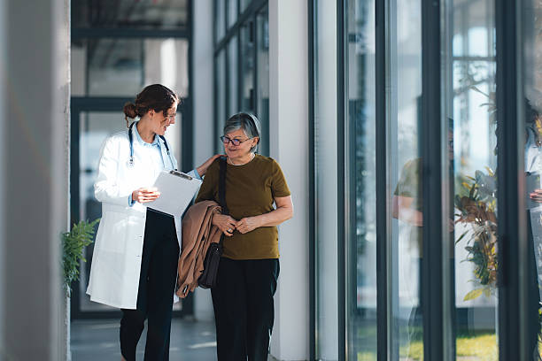 Healthcare professionals reviewing medical information